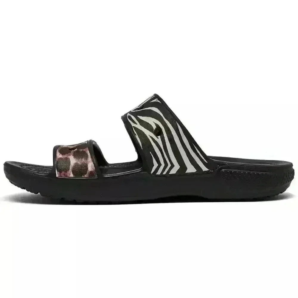 Crocs Classic Animal Remix Two-Strap Slide Sandals Men's Size 14 Shoes NEW